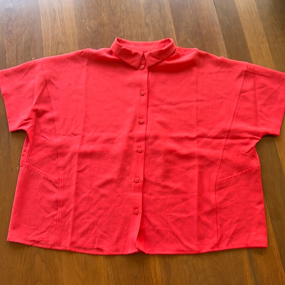 Lululemon blouse, pink-coral color, size medium